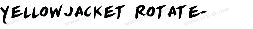 Yellowjacket Rotate字体转换